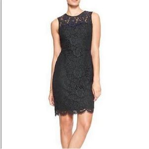 Banana Republic Navy Blue Overlay Dress Size 00